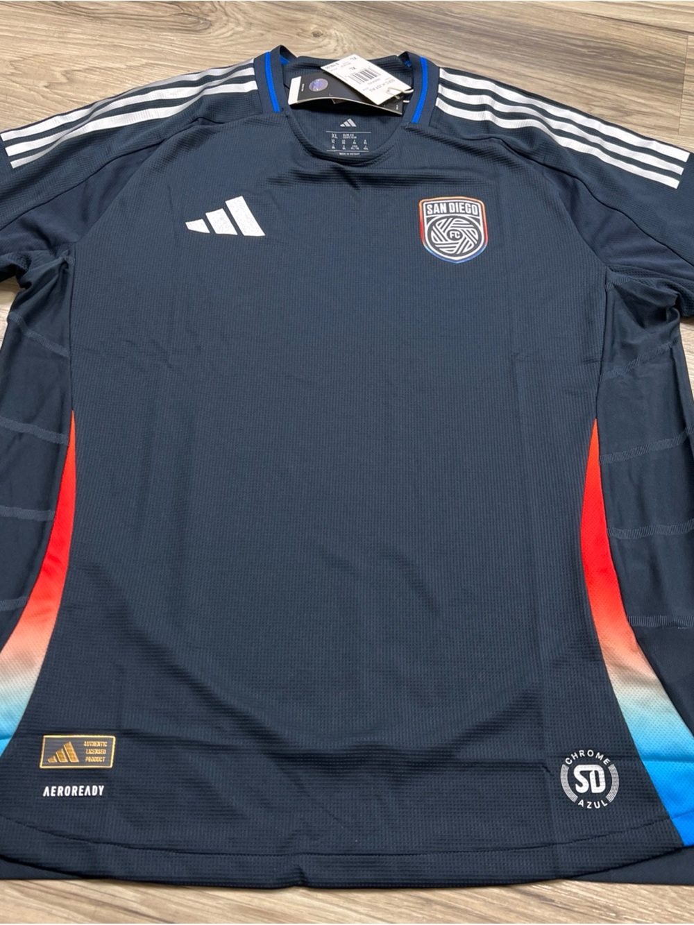 ADIDAS AUTHENTIC MLS SAN DIEGO FC  SOCCER JERSEY Slim Fit MEN XL JF2739 $150 NWT